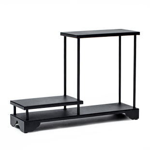 草木祠 铁艺茶棚茶具展示架收纳柜博古架多宝阁配件家居茶室摆件