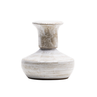 草木祠 原创陶瓷酒精灯 粉引燃料油灯 煮茶酒精炉加热保温煮茶器