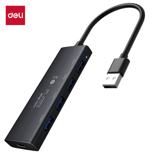 得力AK743拓展坞USB-A+USB3.0