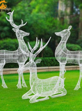 镂空田园风不锈钢网格户外景观