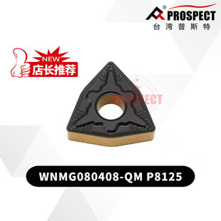 普斯特WNMG080408/12-QM P8125 双色钢车刀片