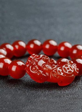 情侣手链红玛瑙民族风送运费险