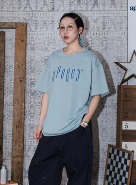 APOGE3阿保机 sorona凉感LOGO短袖T恤男女同款宽松潮牌美式索罗娜