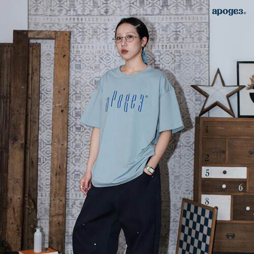 APOGE3阿保机 sorona凉感LOGO短袖T恤男女同款宽松潮牌美式索罗娜