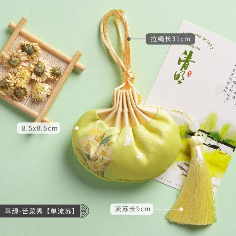 香囊空袋端午节香包diy材料包随身古风刺绣汉服挂件艾草驱蚊香袋