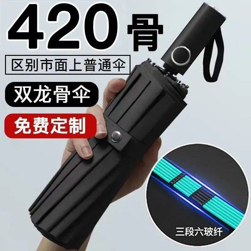 全自动大号雨伞折叠加固抗风加大晴雨两用学生太阳伞防晒防紫外线