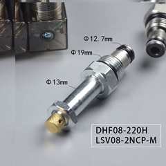 van lưu lượng thủy lực Van điện từ dạng ren thủy lực, giảm áp hai vị trí thường đóng DHF08-220H (LSV08-2NCPM van solenoid thủy lực đế van thủy lực