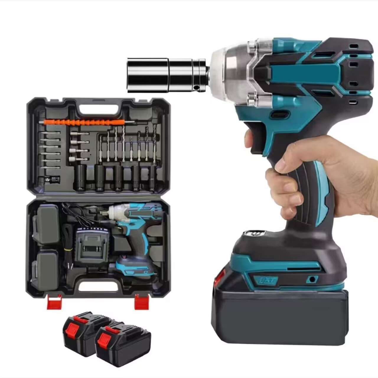 无刷电动扳手大扭力木工工具五金汽修套装锂电多功能大功率冲击扳