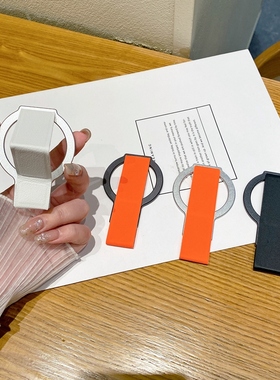 多功能折叠magsafe磁吸手机支架强力吸附式桌面支撑垫磁力引磁背贴指环扣手拎适用苹果16promax高端15pro手腕