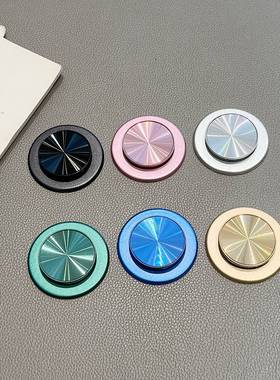 高级感cd纹磁吸手机支架气囊伸缩可拆卸背贴超薄手持指环扣2025新款桌面支撑手机架强磁性吸附式折叠追剧配件