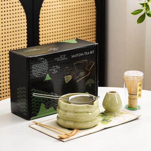 日式抹茶茶具茶筅百本立套装