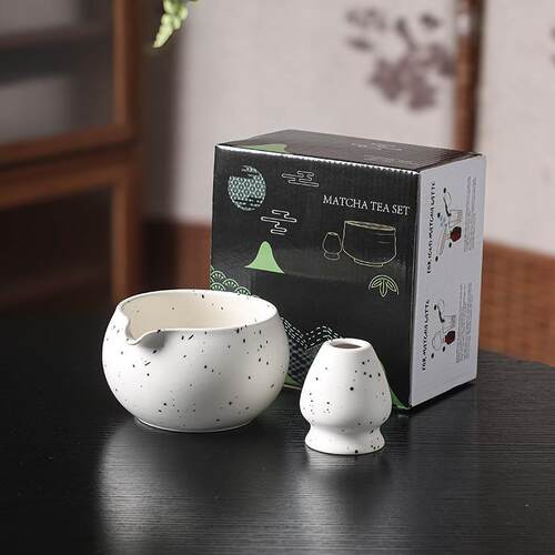 日式抹茶碗带嘴茶具套装礼品盒