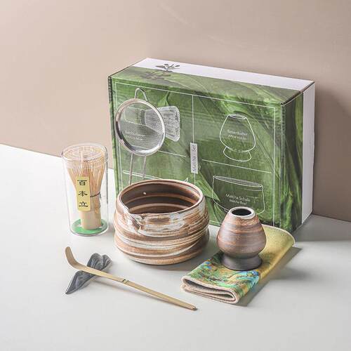 日式抹茶工具百本立茶筅套装