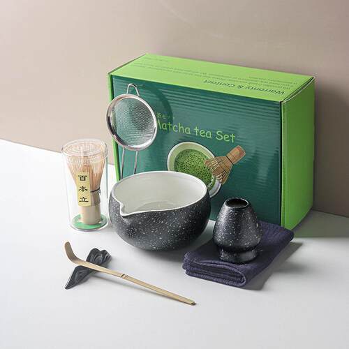 日式陶瓷防烫抹茶工具礼盒