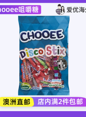 土耳其Chooee Disco Stix什锦水果可乐口味咀嚼糖果澳洲直邮代购