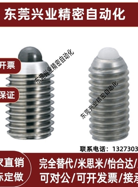 不锈钢尼龙头弹簧柱塞SPRY/SPRK3/4/5/6/8/10/12/16