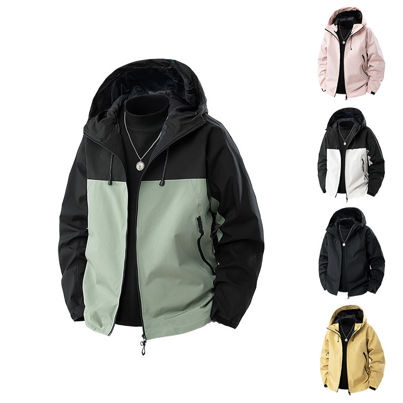 2025秋季新款潮牌情侣三防大码冲锋衣连帽登山服夹克外套2077-P40,男装夹克,星座1816-1（原1210-1）