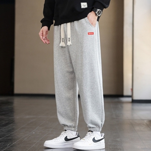 外贸跨境常年现货2025秋季新款男士大码印花休闲运动长裤K908-P15图片
