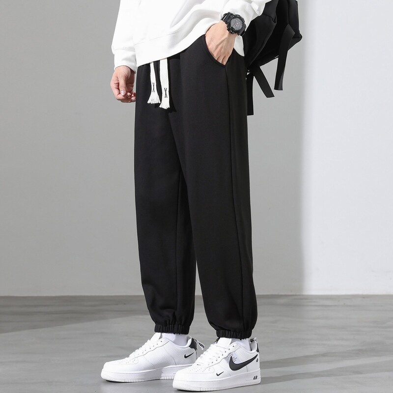 春装新款现货主推2025青少年男士纯色束脚长裤大码学生YK102-P13,男装休闲裤,星座1816-1（原1210-1）