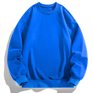 主推有差价2025秋装现货新款纯色情侣休闲百搭圆领套头卫衣F000图片