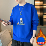 抖音直播现货2025秋冬新款男休闲印花圆领卫衣加绒JR136-P19，男装卫衣，星座1816-1（原1210-1）