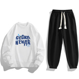 2025秋冬新款一件现货男士字母印花卫衣套装TZ8189-P30，男装休闲套装，星座1816-1（原1210-1）