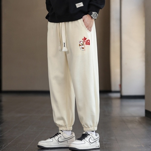 常年现货跑量2025秋季新款潮印花大码男士休闲运动裤K910-P15图片