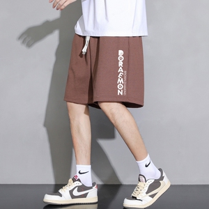 现货主推有差价2025夏季新款男士大码华夫格印花五分裤DK718-P15图片