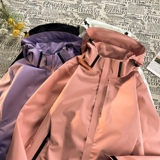 2025秋装户外大码男连帽三防冲锋衣女登山服户外情侣夹克6266-P33，男装夹克，星座1816-1（原1210-1）