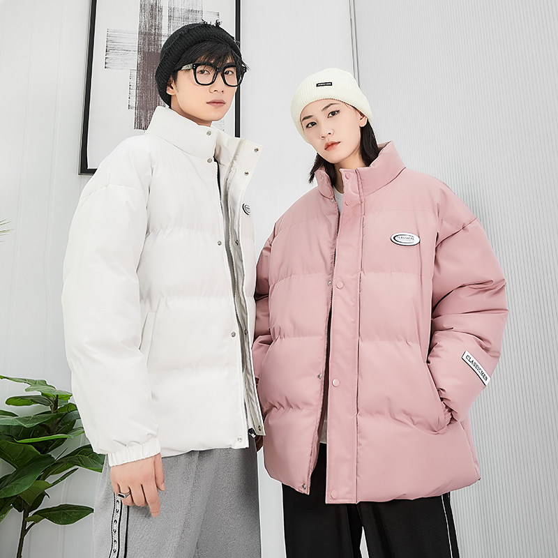 2024冬季新款港风男小牛津立领加厚保暖情侣棉衣外套女MY8888P55,男装棉衣,星座1816-1（原1210-1）