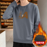 抖音直播2025秋冬新款潮流青少年男士LA印花加绒卫衣JR057-P19，男装卫衣，星座1816-1（原1210-1）