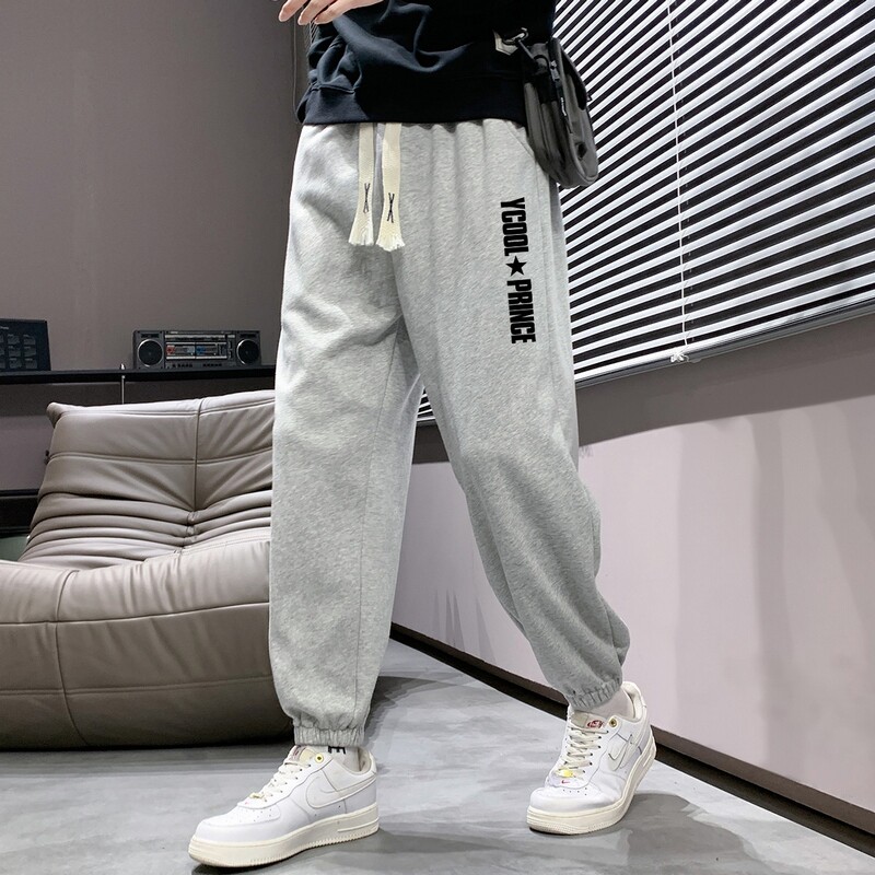 秋冬2025新款现货潮流男士字母印花休闲运动长裤大码K905，女装休闲裤，星座1816-1（原1210-1）
