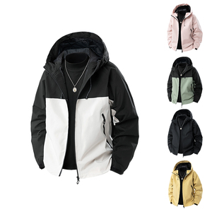 2025秋季新款潮牌情侣三防大码冲锋衣连帽登山服夹克外套2077-P40图片