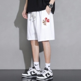 现货主推有差价2025夏季新款潮男士印花华夫格短裤大码DK710-P15，男装休闲裤，星座1816-1（原1210-1）
