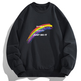 春秋现货潮流新款男士2024青年男士彩虹印花卫衣套头上衣F031-P15，男装卫衣，星座1816-1（原1210-1）