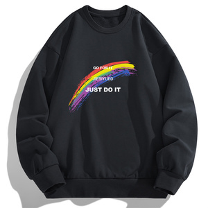 春秋现货潮流新款男士2024青年男士彩虹印花卫衣套头上衣F031-P15，男装卫衣，星座1816-1（原1210-1）