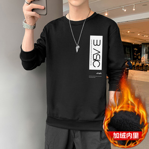 主推秋冬现货2025新款潮流男士字母印花加绒卫衣 JR006-P19图片