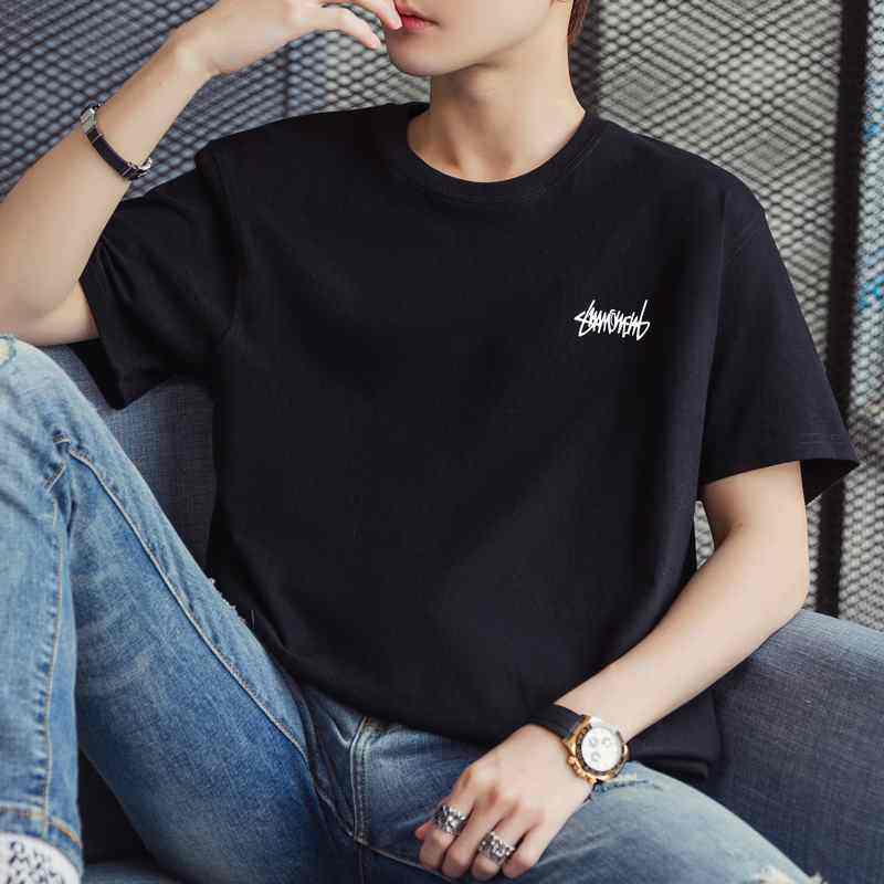 量大8块现货主推2025夏装男士大码印花印花短袖T恤打底DT202-P10，男装T恤，星座1816-1（原1210-1）