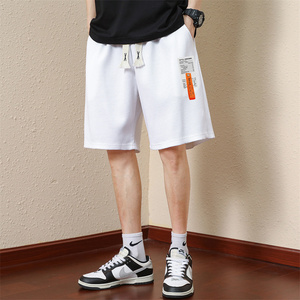 常年现货量大有差价夏季青少年潮流印花华夫格五分短裤DK760-P15图片