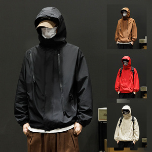 2025秋季连帽冲锋衣情侣机能风外套防风防水登山服夹克男8008-P35图片