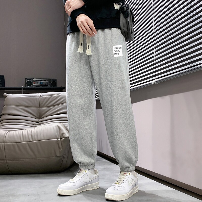 抖音直播现货2025秋冬新款潮流印花休闲裤青少年大码长裤K907-P15,男装休闲裤,星座1816-1（原1210-1）