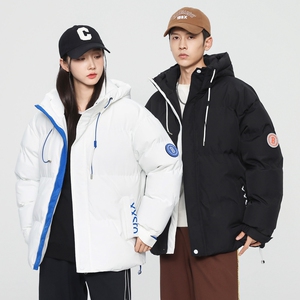 2024棉衣男冬季连帽棉袄外套韩版潮流情侣宽松面包棉服MY8028-P63图片