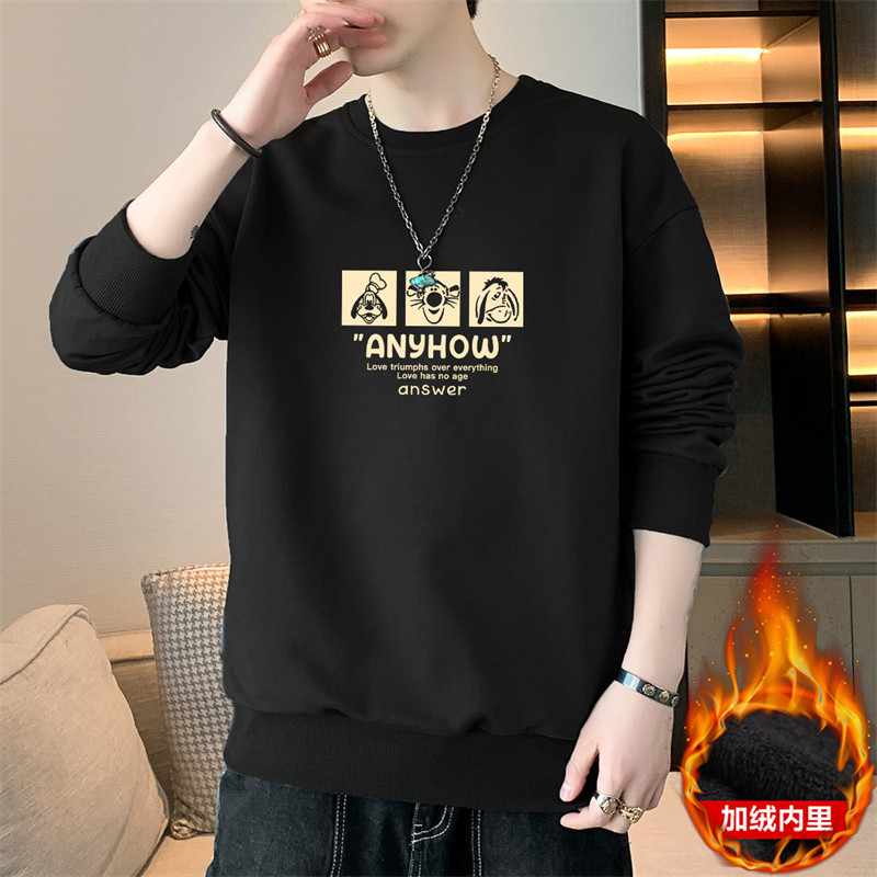 2025秋冬新款潮流男士休闲大码男士印花套头卫衣打底JR187-P19,男装T恤,星座1816-1（原1210-1）