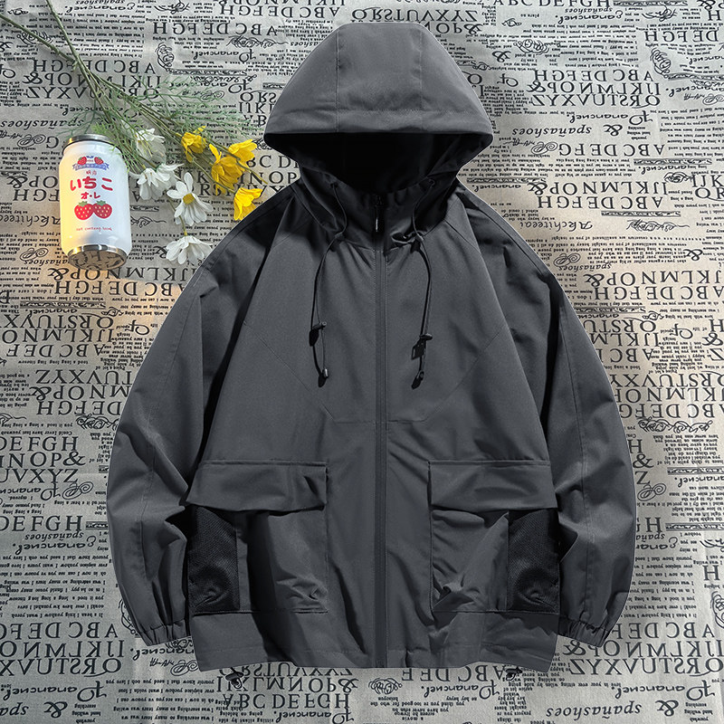 外贸秋装大码户外连帽冲锋衣三防登山服夹克男士上衣外套2381-P55,男装夹克,星座1816-1（原1210-1）