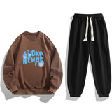 2025秋冬新款一件现货男士字母印花卫衣套装TZ8189-P30，男装休闲套装，星座1816-1（原1210-1）