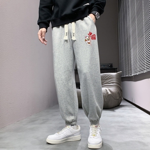 2023抖音新款现货潮流青少年宽松长裤印花休闲运动裤K910-P15图片