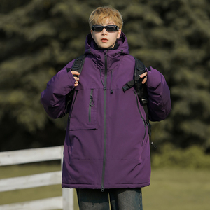 2025冬季冲锋衣男石墨烯棉服工装情侣外套加厚登山棉衣MY891-P65图片