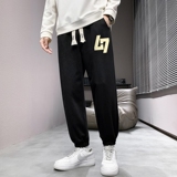 一件2025春秋新款潮流男士印花长裤薄款休闲运动裤大码K902，女装休闲裤，星座1816-1（原1210-1）