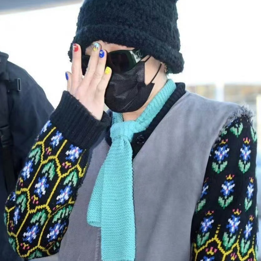 权志龙同款毛线小围巾 手工制作 介意慎拍