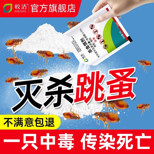 跳蚤药床上家用非无毒特效粉除杀跳蚤虫卵双杀灭药粉大面积专用去